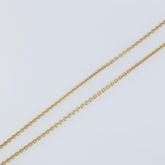 Christian Dior Crystal Necklace metal Gold Tone Auth mr1949