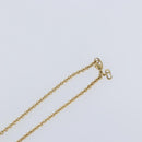 Christian Dior Crystal Necklace metal Gold Tone Auth mr1949-14