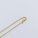 Christian Dior Crystal Necklace metal Gold Tone Auth mr1949-7