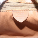 CELINE Macadam Canvas Mini Hand Bag PVC Leather Brown Gold Auth mr1952-12