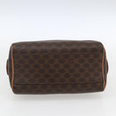 CELINE Macadam Canvas Mini Hand Bag PVC Leather Brown Gold Auth mr1952-5