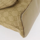 GUCCI GG Canvas Shoulder Bag Beige Gold 90646 Auth mr1955-11