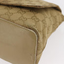 GUCCI GG Canvas Shoulder Bag Beige Gold 90646 Auth mr1955-12
