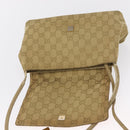 GUCCI GG Canvas Shoulder Bag Beige Gold 90646 Auth mr1955-15