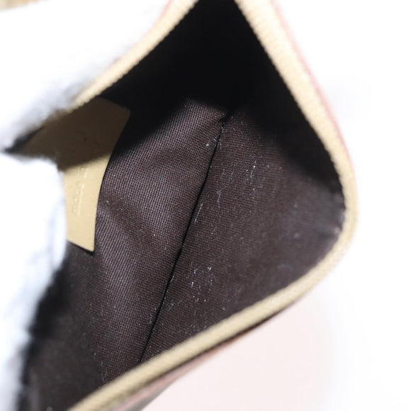 GUCCI GG Canvas Shoulder Bag Beige Gold 90646 Auth mr1955