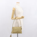 GUCCI GG Canvas Shoulder Bag Beige Gold 90646 Auth mr1955-25