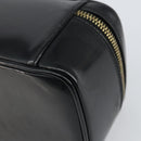 GUCCI Bamboo Vanity Pouch Patent leather Black 032 1956 0151 Auth mr1956-15