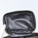 GUCCI Bamboo Vanity Pouch Patent leather Black 032 1956 0151 Auth mr1956-10
