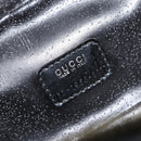 GUCCI Bamboo Vanity Pouch Patent leather Black 032 1956 0151 Auth mr1956-12