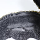 GUCCI Bamboo Vanity Pouch Patent leather Black 032 1956 0151 Auth mr1956-19