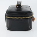 GUCCI Bamboo Vanity Pouch Patent leather Black 032 1956 0151 Auth mr1956-4