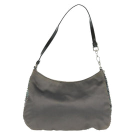 PRADA Sequin Hand Bag Satin Multicolor Auth mr1957V - 0