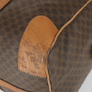 CELINE Macadam Canvas Boston Bag PVC Leather Brown Gold Auth mr1958-9