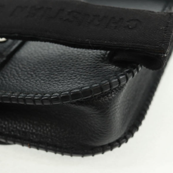 Christian Dior Cactus Jack Arm Pouch Mini Bag Pouch Leather Black Auth mr1963V