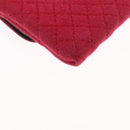 CHANEL Matelasse Chain Shoulder Bag Cotton Pink Gold CC Auth mr1965-15