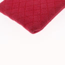 CHANEL Matelasse Chain Shoulder Bag Cotton Pink Gold CC Auth mr1965-16