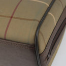 Burberrys Nova Check Hand Bag Canvas Brown Gold Auth mr1966-15