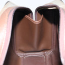 Burberrys Nova Check Hand Bag Canvas Brown Gold Auth mr1966-19