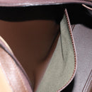 Burberrys Nova Check Hand Bag Canvas Brown Gold Auth mr1966-12