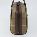 Burberrys Nova Check Hand Bag Canvas Brown Gold Auth mr1966-3