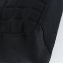 CHANEL Tote Bag Cotton Gold Black CC Auth mr1967-16