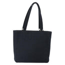 CHANEL Tote Bag Cotton Gold Black CC Auth mr1967-13