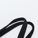 CHANEL Tote Bag Cotton Gold Black CC Auth mr1967-8