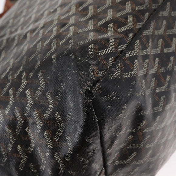 GOYARD Herringbone Saint Louis GM Tote Bag PVC Brown Auth mr1969