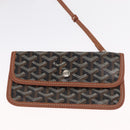 GOYARD Herringbone Saint Louis GM Tote Bag PVC Brown Auth mr1969-19