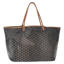 GOYARD Herringbone Saint Louis GM Tote Bag PVC Brown Auth mr1969-13