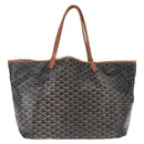 GOYARD Herringbone Saint Louis GM Tote Bag PVC Brown Auth mr1969-3