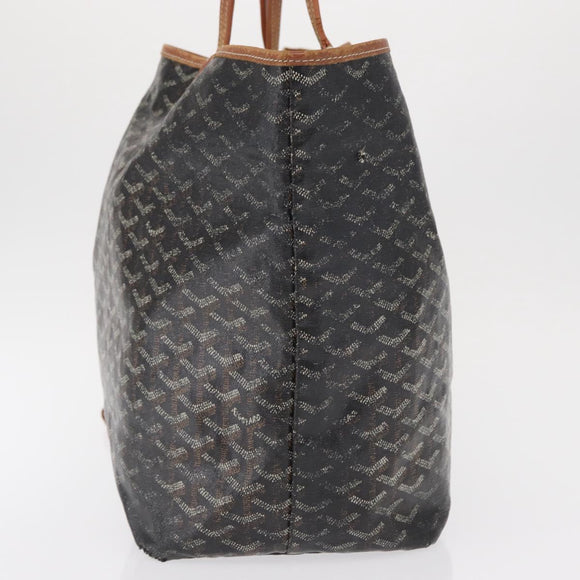 GOYARD Herringbone Saint Louis GM Tote Bag PVC Brown Auth mr1969