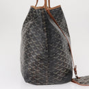 GOYARD Herringbone Saint Louis GM Tote Bag PVC Brown Auth mr1969-5