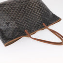 GOYARD Herringbone Saint Louis GM Tote Bag PVC Brown Auth mr1969-7