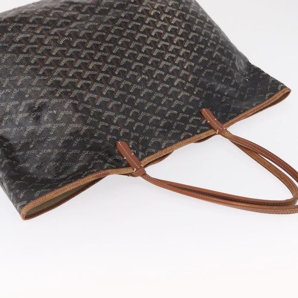 GOYARD Herringbone Saint Louis GM Tote Bag PVC Brown Auth mr1969