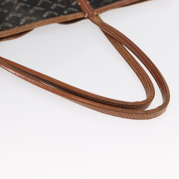 GOYARD Herringbone Saint Louis GM Tote Bag PVC Brown Auth mr1969