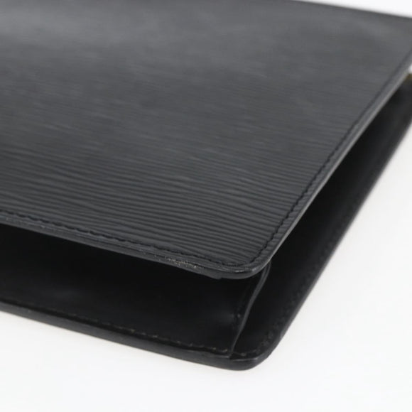 LOUIS VUITTON Epi Pochette Homme Clutch Bag Black M52522 LV Auth mr1972