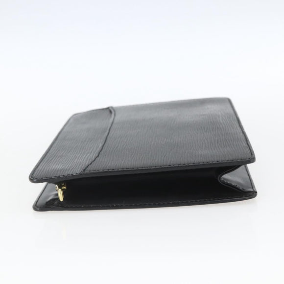LOUIS VUITTON Epi Pochette Homme Clutch Bag Black M52522 LV Auth mr1972