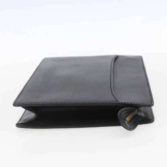 LOUIS VUITTON Epi Pochette Homme Clutch Bag Black M52522 LV Auth mr1972