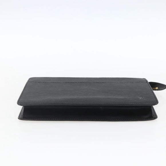 LOUIS VUITTON Epi Pochette Homme Clutch Bag Black M52522 LV Auth mr1972