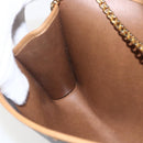 Christian Dior Honeycomb Canvas Chain Shoulder Bag Black Gold Auth mr1973-19