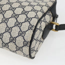 GUCCI GG Supreme Sherry Line Shoulder Bag PVC Navy Gold 72 02 005 Auth mr1982-12