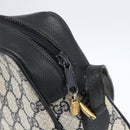 GUCCI GG Supreme Sherry Line Shoulder Bag PVC Navy Gold 72 02 005 Auth mr1982-14