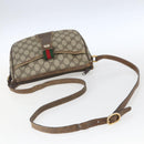 GUCCI GG Supreme Web Sherry Line Bag PVC Beige Gold Red 89 02 032 Auth mr1983-7