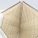 CHANEL Matelasse Punching Clutch Bag Leather Silver CC Auth mr1986-17