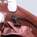 Stella MacCartney Chain Falabella Bag Polyester Brown Silver Auth mr1992-23