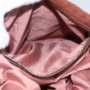 Stella MacCartney Chain Falabella Bag Polyester Brown Silver Auth mr1992-24