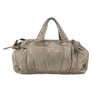 GUCCI Histeria Tote Bag Leather Silver Gold 197021 Auth mr1995-2
