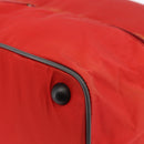 PRADA Boston Bag Nylon Red Silver Auth mr1998-9