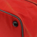 PRADA Boston Bag Nylon Red Silver Auth mr1998-15